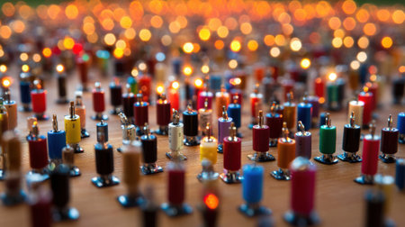 Industrial automation machine sorting electronic components quicklyの素材