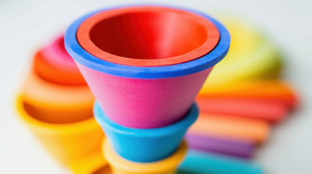 CRM-integrated marketing tool interface showing leads scored by interest level and behaviorの素材