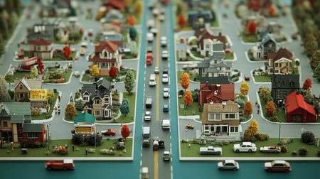 Split screen of traditional and digital enterprise operations showing transformation pathの素材