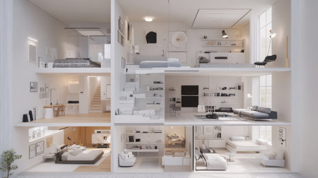 Clinical research environment with vials, medical gadgets, and visible chemical reactionsの素材