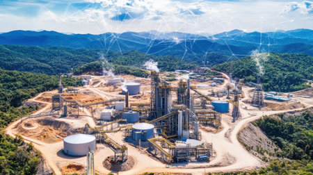 Live site monitoring system with machine learning identifying potential hazard zonesの素材