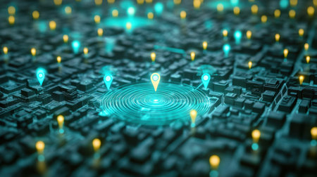 Advanced sensor network tracking environmental data in a smart city setupの素材