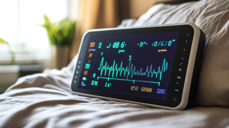 Real-time patient monitoring board tracking vitals across an entire smart hospitalの素材