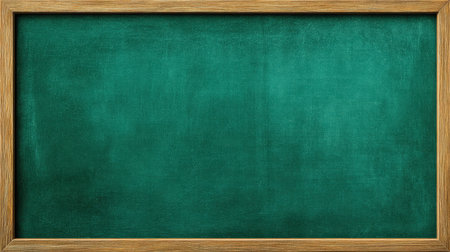 Classic green chalkboard with a wooden frame offers a versatile backdrop for educational themes, creative projects, and inspirational messages in various settings.の素材