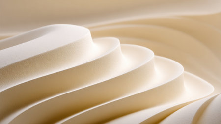 This close-up image showcases the elegant waves of soft fabric in neutral tones, perfect for inspiring fashion or interior decoration projects with a touch of sophistication.の素材