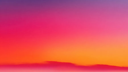 A stunning view of a gradient sunset sky showcasing vibrant shades of pink, purple, and orange. This serene landscape evokes a sense of calm and inspiration.の素材