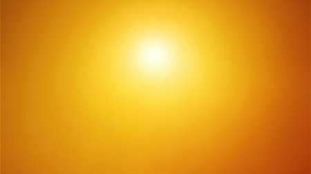 A captivating image of bright sunlight radiating over a soft yellow gradient background, evoking warmth and joy. Perfect for various creative and design projects.の素材