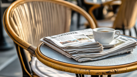 Enjoy a serene cafの素材