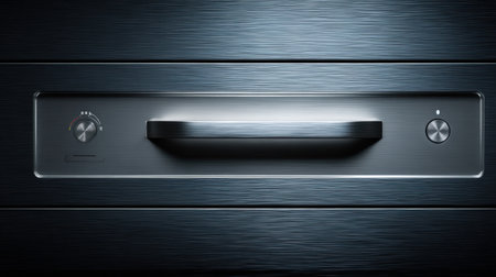 Experience the perfect blend of style and functionality with this modern kitchen drawer handle featuring a sleek black metal finish, ideal for contemporary homes.の素材