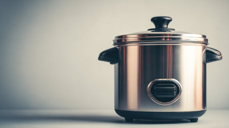 Discover the elegance of this stainless steel slow cooker, ideal for effortless meal preparation. Its modern design complements any kitchen while ensuring efficient cooking.の素材
