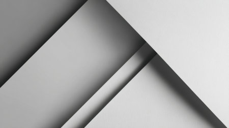 Intricate abstract arrangement of geometric shapes in monochrome tones featuring textured paper elements. Ideal for modern design backgrounds and artistic projects.の素材