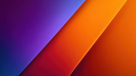 A vibrant abstract gradient background showcasing smooth transitions between blue, purple, and orange hues, perfect for modern design projects and digital art applications.の素材