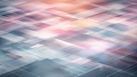 This abstract image features a blend of soft colors and blurred lines, creating a serene and modern aesthetic suitable for various design and artistic projects.の素材