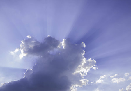 Cloud with blue skyの写真素材