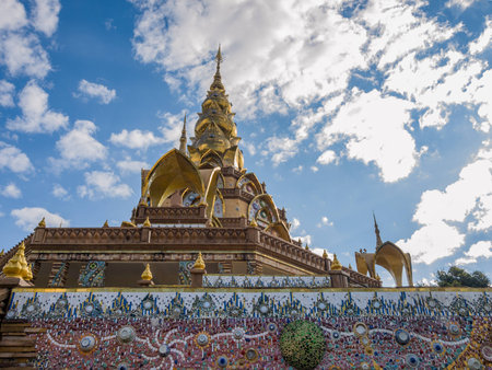 Wat Phra Thart Pha Kaew, is a Buddhist monastery and temple in Khao Kor, Phetchabun, in north-central Thailand.の写真素材