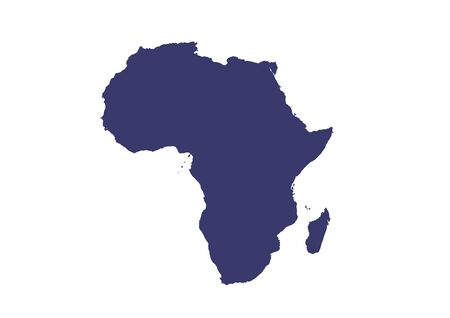 All Blue  Africa mapのイラスト素材