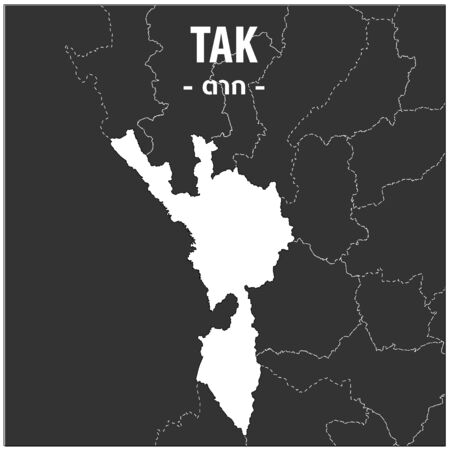 Tak map Province of Thailandのイラスト素材