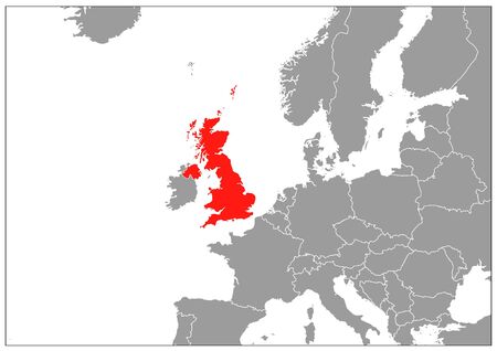 England map on gray baseのイラスト素材