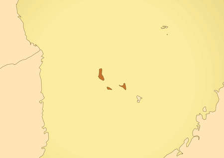 Comoros map old vintage Africaのイラスト素材