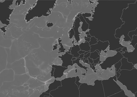 Balck World map wave background classic styleの写真素材