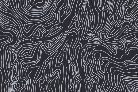 topographic map contour line surface black wallpaperの写真素材