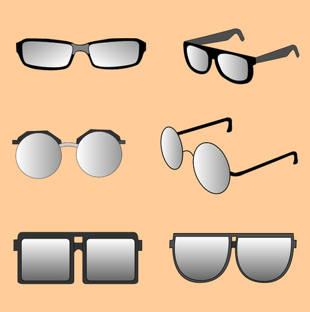 Glasses have a varietyのイラスト素材