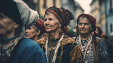 local people's traditions and customs. GENERATE AIの素材