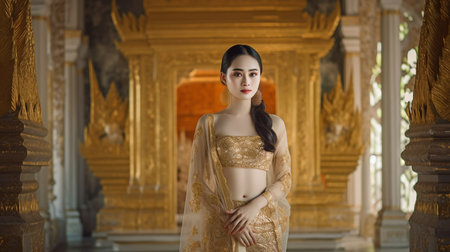 Thai photography, Thai textile, and Thai fashion. GENERATE AIの素材