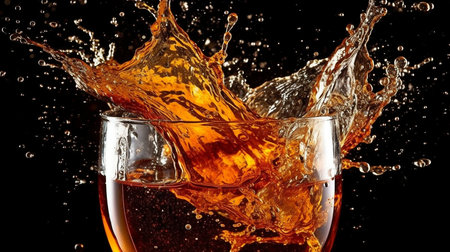 photography of water splashes coke, soda. GENERATE AIの素材