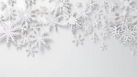 Christmas tree branches, stars, and deer in the snow, with a blue background. view from the top. Lay flat. Xmas break. Mockup, template, and happy new year card. GENERATE AIの素材