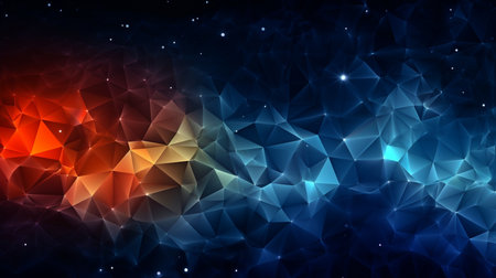 polygonal nighttime backdrop. GENERATE AIの素材