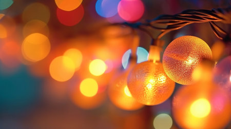 Holiday-themed lighting. beach-themed background. GENERATE AIの素材