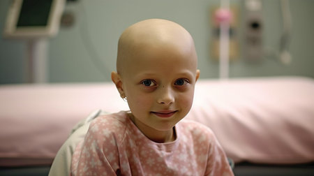 an infant with cancer.  GENERATE AIの素材