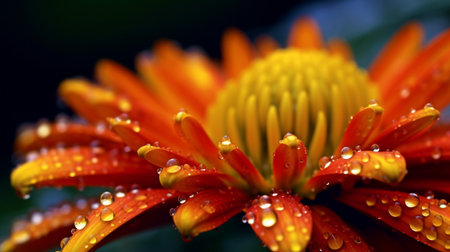 Macro Flower. GENERATE AIの素材