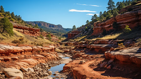 Sandstone formations of great beauty.の素材