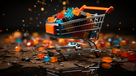 The Ultimate Black Friday Shopping Cart Experience with Discounts.の素材
