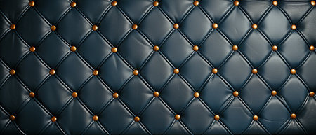 Texture of black leather capitone backdropの素材