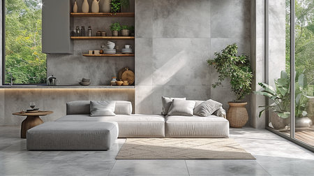 Scandinavian Interior Design for a Living Room.の素材