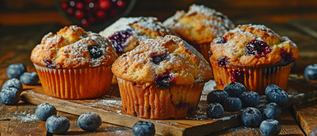 photograph of muffins.の素材