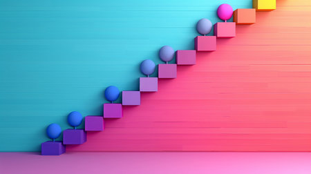 a progression chart that shows the incremental gains in resilience over time.の素材