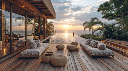 Ideas for a hardwood floor deck outside.の素材