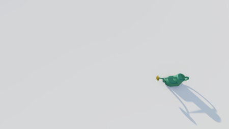 Rendering watering potの写真素材