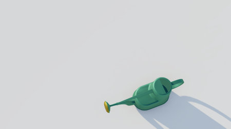Rendering watering potの写真素材