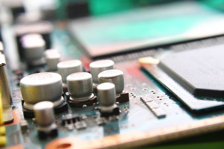 computer electronics - High technology GPU close up