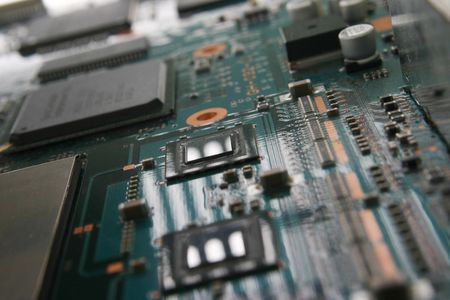 computer electronics - High technology GPU close up