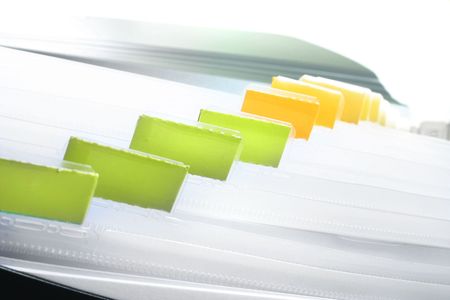 A blank file in a filing cabinet. Insert your own category.の写真素材