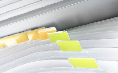 A blank file in a filing cabinet. Insert your own category.の写真素材