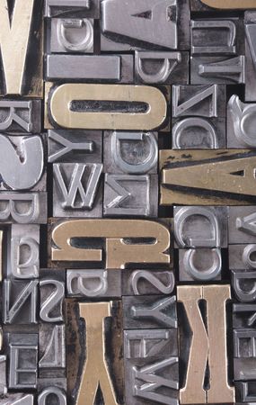 letter blocks for lead typesetting