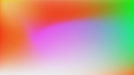 Grainy banner background green orange white pink abstract retro grainy gradient background noise texture effect summer banner poster designの写真素材