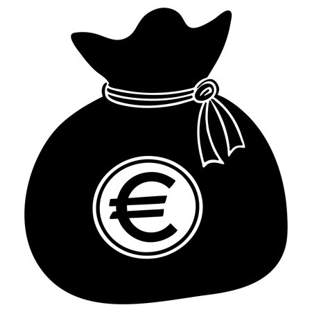 Money bag icon. Simple illustration of money bag icon for web.のイラスト素材